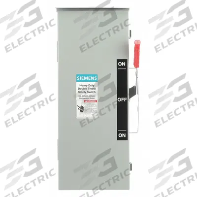 Siemens Safety Switch: Non-Fusible, 30 A, Three Phase, 240V AC, Galvanized Steel - Non-Fusible Safety Switches