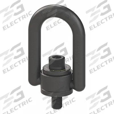ADB HOIST RINGS Hoist Ring: Pivot/Swivel, Black Oxide-Coated Steel, 5/8"-11 - High-Strength Forged Pivot & Rotate Hoist RIngs