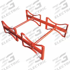DAYTON Drum Rack: 46 in x 30 in x 12 in, For 2 Drums, 1 Levels, 1,600 lb Wt Capacity, 1,600 lb, Red (MPN 30YN83). Key specifications — Weight Capacity Per Level: 1,600 lb; Color/Finish: Red; For Drum Capacity: 55 gal; Wheel Material: Not Application; Brand: DAYTON.