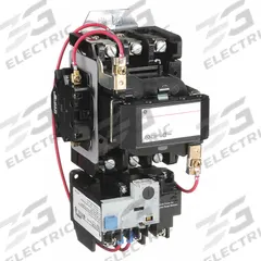 GE NEMA Magnetic Motor Starter: Non-Reversing, 3 Poles, NEMA Size 2, 45 A, 480V AC Coil (MPN CR306D00400XAAAAJ). Key specifications — Brand: GE; Auxiliary Contact Form: 1NO; Coil Voltage: 480V AC; Phase: Three; Auxiliary Contacts Included: 1NO; Signaling Features: Pilot Light; Thermal Units Required: None (Not Applicable to Electronic Overloads).
