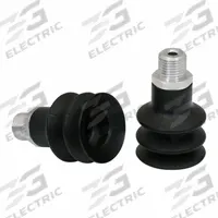 SCHMALZ Vacuum Pad Assembly: 2.5 Folds, G1/4 in, 33.5 mm Pad Dia, NBR, 55 A, Black, 41.5 mm Pad Ht (MPN 10.01.06.00030). Key specifications — attr1019168: 55 A; attr1019165: 10.01.06.00030; attr1019167: SCHMALZ; attr1019180: Black.