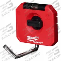 MILWAUKEE PACKOUT Straight Hook: 3 1/2 in D x 4 in H x 4 in L, Plastic, Black/Red (MPN 48-22-8328). Key specifications — attr1120130: MILWAUKEE; attr1120217: Plastic; attr1120218: Black.