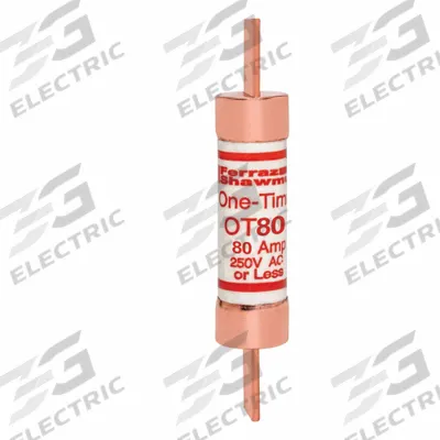 MERSEN Fuse: Class K5, OT Series, Fast-Acting, 80 A, 250 V AC, 250 V DC - Fast-Acting Blade Fuses