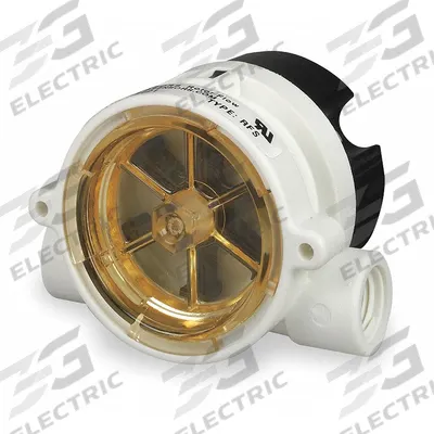 GEMS SENSORS Liquid Flow Switch: Brass, 1/2 in FNPT, 1/2 in Connection Size, FNPT - Flow Sights with Remote Output
