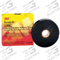 3M Electrical Tape: 3/4 in Wd, 10 yd Lg, 30 mil Thick, Ethylene Propylene Rubber, 69 kV Volt Rating (MPN 130C-3/4X30FT). Key specifications — Series: 130C.