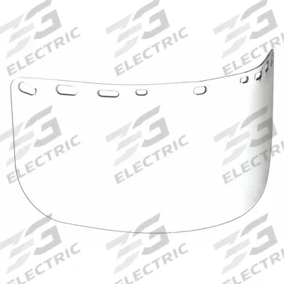 BULLARD Face Shield Visor: 15 in Overall Wd, 6 in Overall Ht, 0.08 in Overall Thick - Heat-Resistant Replacement Visors