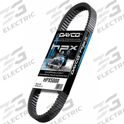 DAYCO Automotive Drive Belt: V-Belt, HPX, Cogged Belt, 26° Angle, 9/16 in Thick - HPX Series Cogged V-Belts