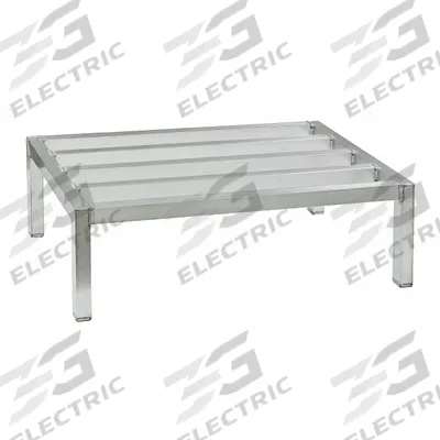 NEW AGE INDUSTRIAL Dunnage Rack: Welded, 12 in x 36 in x 20 in, Aluminum - Aluminum Dunnage Racks