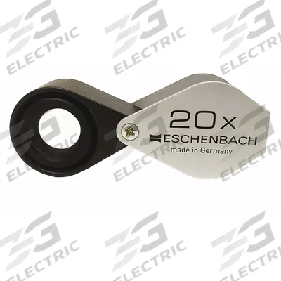 ESCHENBACH OPTIK GMBH Metal Precision Folding Magnifier: 20X, 17 mm Lens Dia - Magnifiers