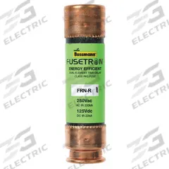 BUSSMANN Fuse: Class RK5, FRN-R Series, Time-Delay, 60 A, 250 V AC, 125 V DC, Non-Indicating (MPN FRN-R-60). Key specifications — Series: FRN-R.