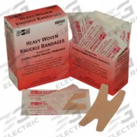 FIRST AID ONLY Adhesive Bandage: Knuckle Bandages, 1 1/2 in Wd, 3 in Lg, Not Metal Detectable (MPN 1-825). Key specifications — Product Type: Knuckle Bandages; Unitized: Unitized; Water Resistance: Not Water Resistant; Brand: FIRST AID ONLY; Latex Content: Latex Free; Metal Detectable: Not Metal Detectable; Package Type: Box; Manufacturer Part Number: 1-825.