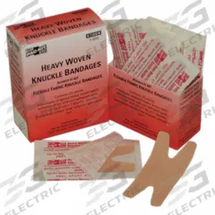 FIRST AID ONLY Adhesive Bandage: Knuckle Bandages, 1 1/2 in Wd, 3 in Lg, Not Metal Detectable (MPN 1-825). Key specifications — Product Type: Knuckle Bandages; Unitized: Unitized; Water Resistance: Not Water Resistant; Brand: FIRST AID ONLY; Latex Content: Latex Free; Metal Detectable: Not Metal Detectable; Package Type: Box; Manufacturer Part Number: 1-825.