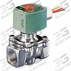 REDHAT Solenoid Valve: 2-Way, Normally Closed, 3/4 in Pipe Size, 110V AC/120V AC, High Flow (MPN EF8215G030). Key specifications — Brand: REDHAT; Pipe Size: 3/4 in; Voltage: 110V AC; Coil Enclosure: Explosion Proof.