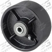 APPROVED VENDOR Caster Wheel: 5 in Wheel Dia., 2 in Wheel Wd, Iron, 1,700 lb Load Rating, Roller (MPN 426A70). Key specifications — Includes Spanner Bushing: Included; Wheel/Tread Material: Iron; Wheel/Tread Color: Black; Brand: APPROVED VENDOR.