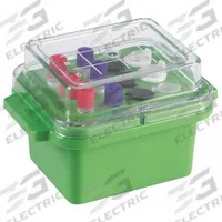Cooler: 5 3/4 in Overall Lg, 4 1/8 in Overall Wd, 3 7/8 in Overall Ht, 2 mL Capacity, Polycarbonate (MPN 120070). Key specifications — Material: Polycarbonate; Product Type: Mini-Cooler; Brand: HEATHROW SCIENTIFIC.