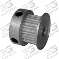 DAYTON Timing Pulley: Curvilinear, Fixed, For 6 mm Belt Wd, 15 Teeth, 3 mm Pitch, Aluminum (MPN 15-3M06-6CA2). Key specifications — Brand: DAYTON; Finish: Clear Anodized; For Belt Series: Powerhouse®.