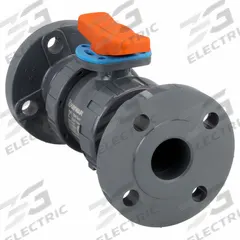 HAYWARD FLOW CONTROL Manual Two-Way Ball Valve: 2 in, PVC, Straight, Class 150 Flange, Three-Piece (MPN TBH1200A0FE0000). Key specifications — attr1008170: HAYWARD FLOW CONTROL; attr1017899: Locking Tee.
