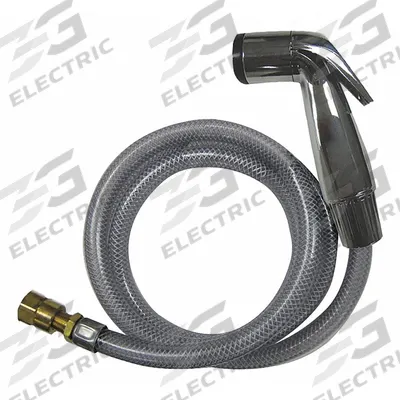 KISSLER Kitchen Sprayer: Plastic, Chrome, 1/2" Connection Size - Faucet Sprayers