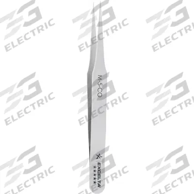 EXCELTA Tweezers: Cobalt, Point, Straight Tip - High-Precision Tweezers