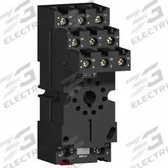 SCHNEIDER Relay Socket: 12 A Rating, DIN-Rail & Surface Socket Mounting, 11 Pins, B Socket (MPN RUZSC3M). Key specifications — Brand: SCHNEIDER.