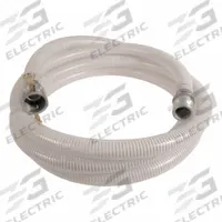 Suction and Discharge Hose: 3 in Hose Inside Dia., 55 psi, Clear/White, 3 in x 3 in Fitting Size (MPN SPT300-10CE). Key specifications — Temp. Range: -10° to 130°F; Hose Color: White; Brand: APPROVED VENDOR.