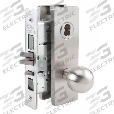 ABILITY ONE Door Lockset: Office Knob Locksets, Stainless Steel, Interchangeable Core
