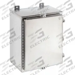 WIEGMANN Enclosure: 304 Stainless Steel, 16 in x 16 in x 6 in, NEMA 12/13/3R/4/4X, Solid Cover (MPN SSN4161606). Key specifications — Brand: WIEGMANN; Closure Method: Clamps; Enclosure Material: 304 Stainless Steel; Knockouts: Not Included.