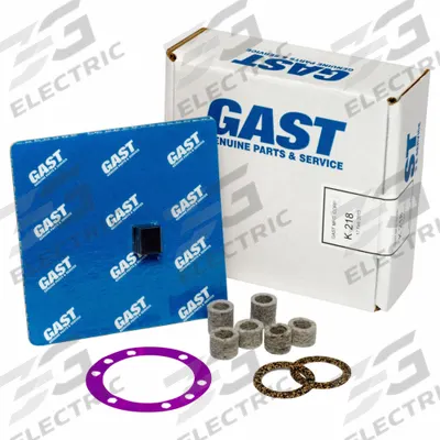 GAST Filter: Filter, K218. Key specifications — attr60138: 0211-103A-G8CX; attr60128: K218. - Air Compressor Parts Kits