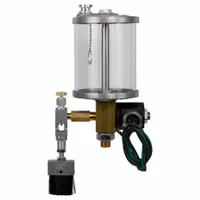 LDI INDUSTRIES Solenoid Controled Chain Oil Reservoir: 19 oz Capacity, Plastic, Single, Open Vent (MPN REB308-N-4-26). Key specifications — Mounting Thread Type: UNF; Brand: LDI INDUSTRIES; Mounting Thread Size: 5/8"-18.