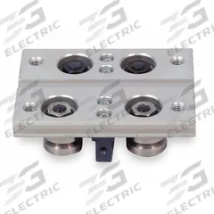 BISHOP-WISECARVER Linear Guide Carriage Assembly: Slide Ring, PRT Series Fixed-Center Carriage (MPN FCP25351). Key specifications — Carriage Material: Aluminum; Roller Material: Steel; Size: 25; Brand: BISHOP-WISECARVER; Type: PRT Series Fixed-Center Carriage.