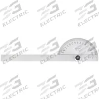 STARRETT Manual-Reading Protractor: 6 in Blade Lg, 0°to 180°, 1° Graduations, +/-0.5° Accuracy, 3 in (MPN C19). Key specifications — attr1182193: Steel; attr1182194: +/-0.5°; attr1182195: 6 in; attr1182198: 1°; attr1182218: STARRETT.