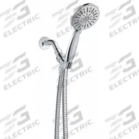 EZ-FLO Handheld Showerhead: ABS, Chrome, 2 gpm Flow Rate, 4 in Handheld Showerhead Wd (MPN 15143)