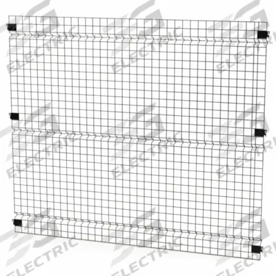 HUSKY RACK & WIRE Welded Wire Panel: 5 ft H x 6 ft W x 1 1/2 in D, Black - Husky Rack & Wire Quick-Assemble Woven-Wire Partition Components