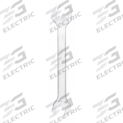 WESTWARD Open End Wrench: Alloy Steel, Satin, 14 mm_15 mm Head Size, 7 1/2 in Overall Lg - Metric, Double End, Open End Wrenches