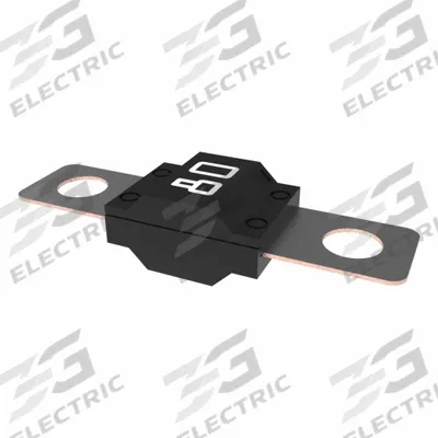 LITTELFUSE Automotive Fuse: MIDI 498 Series, Two-Hole, Bolt-On, Time-Delay, 80 A - Two-Bolt-Hole Time-Delay Fuses
