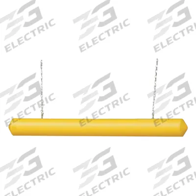 APPROVED VENDOR Clearance Bar: 77 in Overall Lg, 7 in Outside Dia, Yellow, HDPE - Suspended Clearance Bars