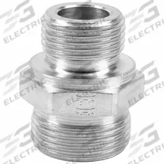 ERMETO Compression Fitting Adapter: 25 mm OD Size, G 3/4 A Thread Size, BSPP x Compression, Steel (MPN GE25SR3/4CFX). Key specifications — Brand: ERMETO; Series: Ermeto DIN.