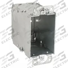 RACO Electrical Box: Steel, Steel Material & Nominal Size, 1 Gangs, 3 1/2 in Box Dp, 2 in Box Wd (MPN 601). Key specifications — Brand: RACO; Bracket Style: Without Bracket; Clamp Style: KO.