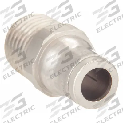 LEGRIS Push-Fit Adapter Fitting: 3/8 in OD x 3/8 in Pipe Size, Push-to-Connect x MNPT - Nickel-Plated Brass Tube Fittings