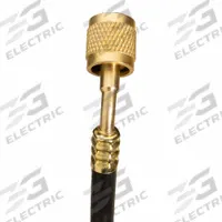FIELDPIECE Hose: 5 ft Lg, 45° Angle, Black, Rubber, Single Hose (MPN HR1LM). Key specifications — Brand: FIELDPIECE.