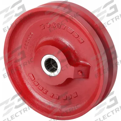APPROVED VENDOR Track Wheel: 10 in Wheel Dia., 2 1/2 in Wheel Wd, 2,500 lb Load Capacity - V-Groove Track Wheels