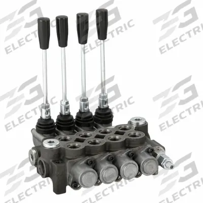 CHIEF Hydraulic Directional Valve: Four-Way / Three Positions, Tandem Center - Manual Spool Monoblock Valves