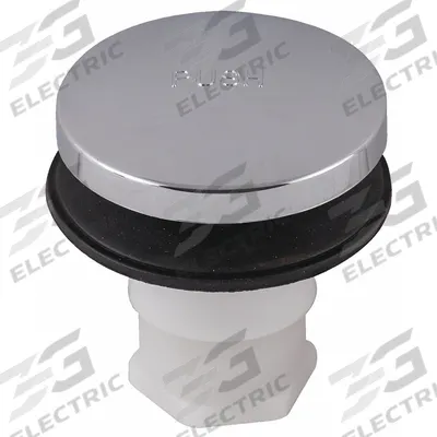 APPROVED VENDOR Drain Stopper: Plastic, Chrome-Plated - Bathtub Drain Stoppers