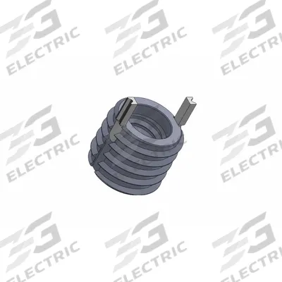 APPROVED VENDOR Key Locking Insert: Heavy Wall, 2 Keys, #6-32 Int Thrd Sz, 1/4"-20 Ext Thrd Sz - Mil. Spec. Key-Locking Inserts