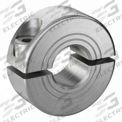 RULAND MANUFACTURING Shaft Collar: 2-Piece, Metric, Round, Clamp-On, 11 mm Bore Dia - Stainless Steel Shaft Collars