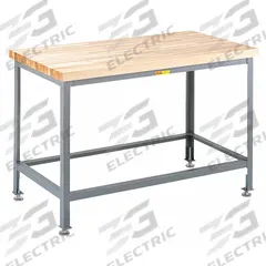 LITTLE GIANT Workbench: Adj Ht, Butcher Block, 48 in x 24 in, 2,000 lb Overall Load Capacity (MPN WT2448-LL). Key specifications — attr558057: LITTLE GIANT.
