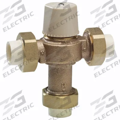 Watts Thermostatic Mixing Valve: 1/2 in Inlet Connection Size - Point-of-Source Mixing Valves