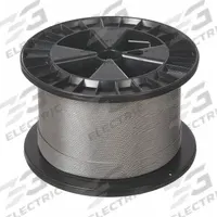 LEXCO CABLE Wire Rope: Stainless Steel, 7 x 7, 96 lb Working Load Limit, 250 ft Overall Lg, Silver (MPN 1167SSAC). Key specifications — End Type: Plain; Brand: LEXCO CABLE.