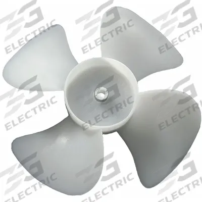 Dayton Propeller: 4 in Propeller Dia. (In.), 1/8 in Bore Dia. (In.) - DAYTON Plastic Fan Blades with CW Facing Discharge