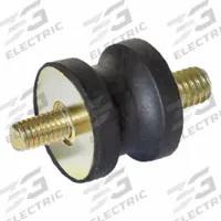 JW WINCO Vibration-Isolating Mount: Hourglass, Natural Rubber, Male x Male Style (MPN 356.1-50-30-42-3/8-55). Key specifications — Isolator Body Material: Natural Rubber.